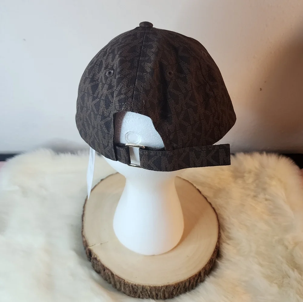 Michael Kors Signature Logo Cap Brown